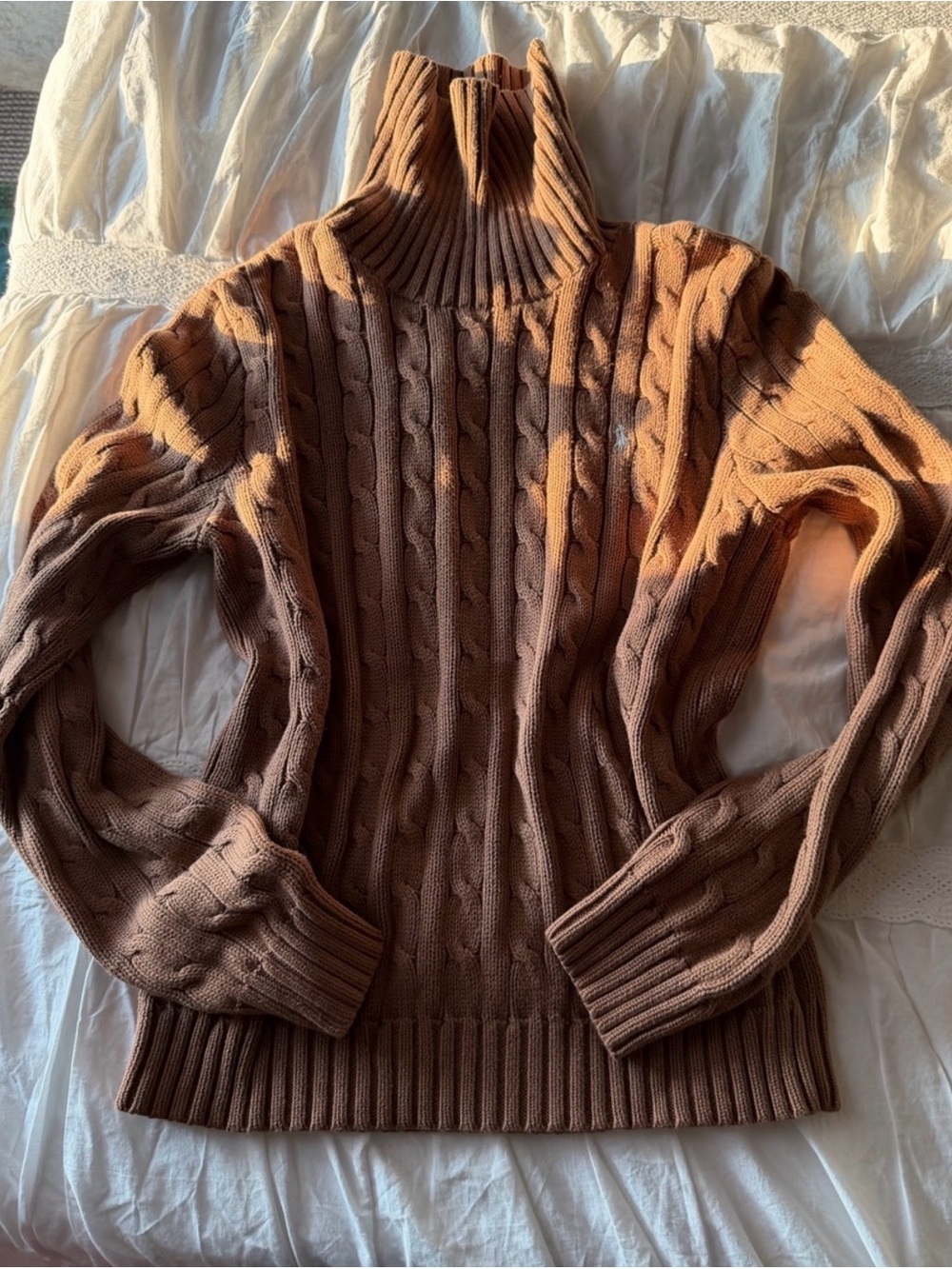 Ralph Lauren cable knit turtleneck